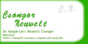 csongor neuwelt business card